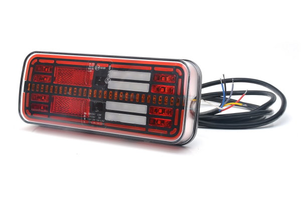 LED Rückleuchte L/R Blinker Lauflicht (6 Funktionen) 236 x 104mm